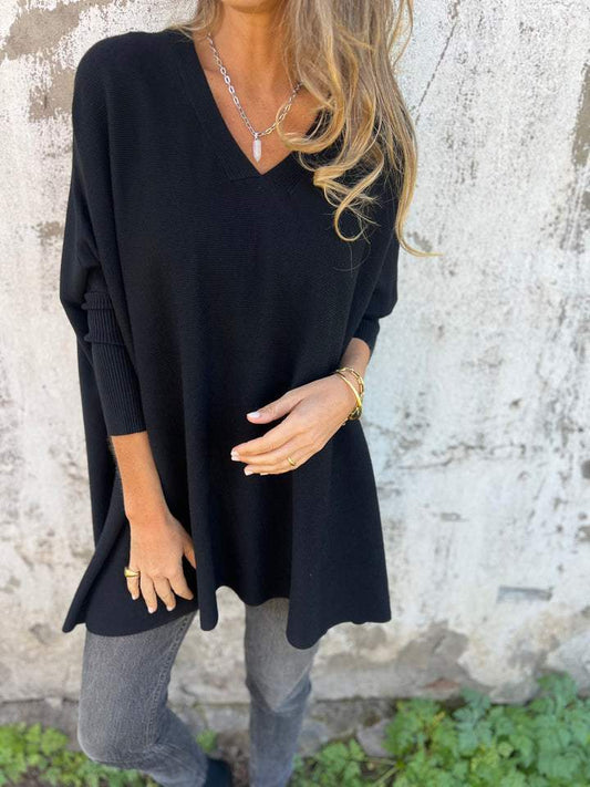 Brittney | Trui met oversized V-hals